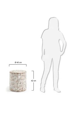 Möbler Kave Home Sidobord Necoco Ø 40 Cm -Homeroom affär hom 1606078 01 De 01