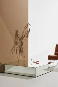 Möbler Pastill Ponti Bord I Spegelglas 110x110 Cm