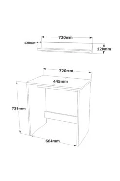 Möbler Hanah Home Skrivbord LE1 -Homeroom affär hom 1710510 01 De 03