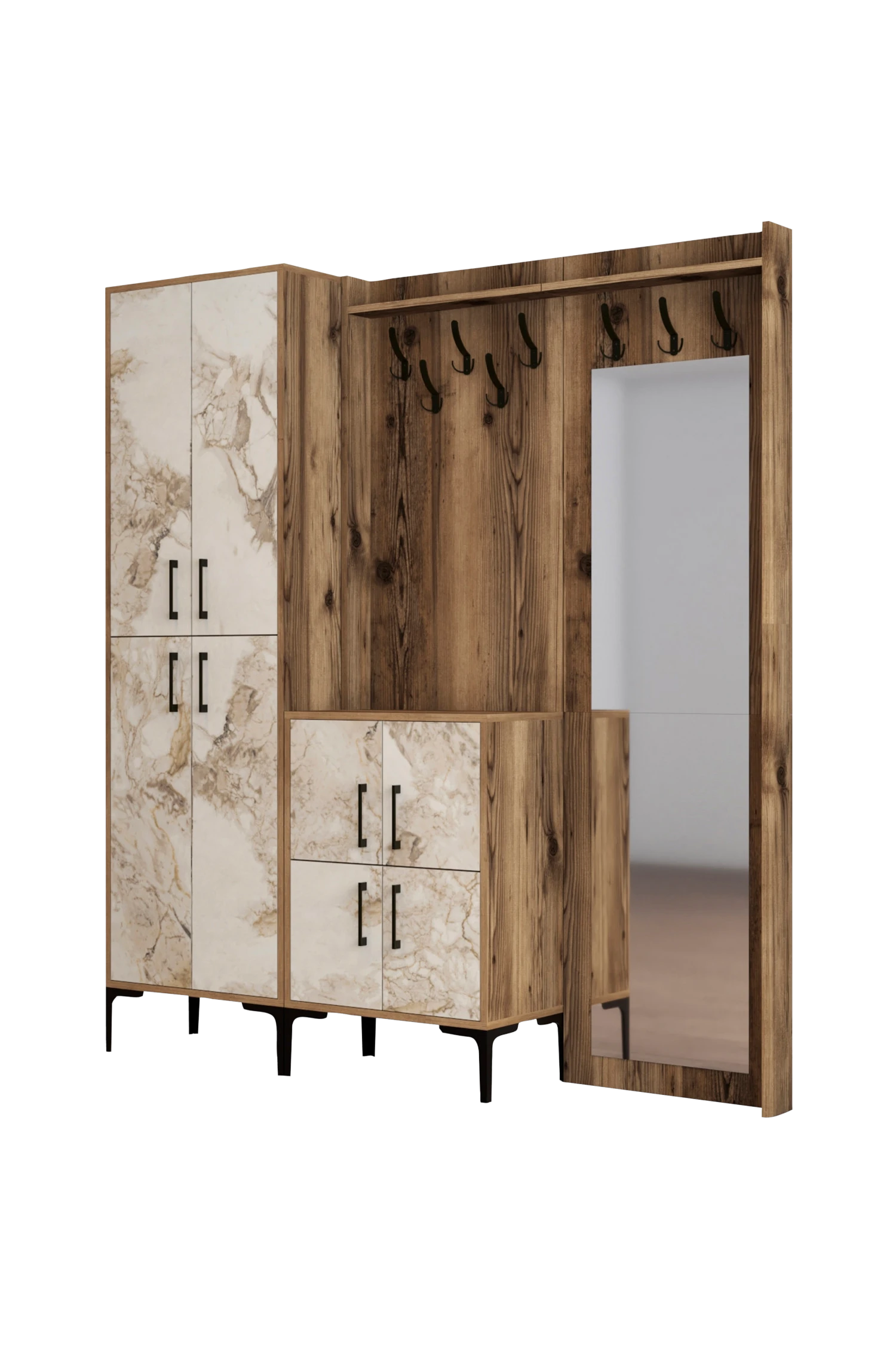 Möbler Hanah Home Hallmöbel Berlin ABC 4 Möbler Hanah Home Hallmöbel Berlin ABC - Bild 2