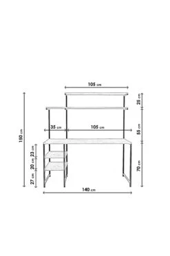 Möbler Hanah Home Skrivbord Brugge