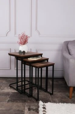 Möbler Hanah Home Satsbord (3 St.) Metal Zigon