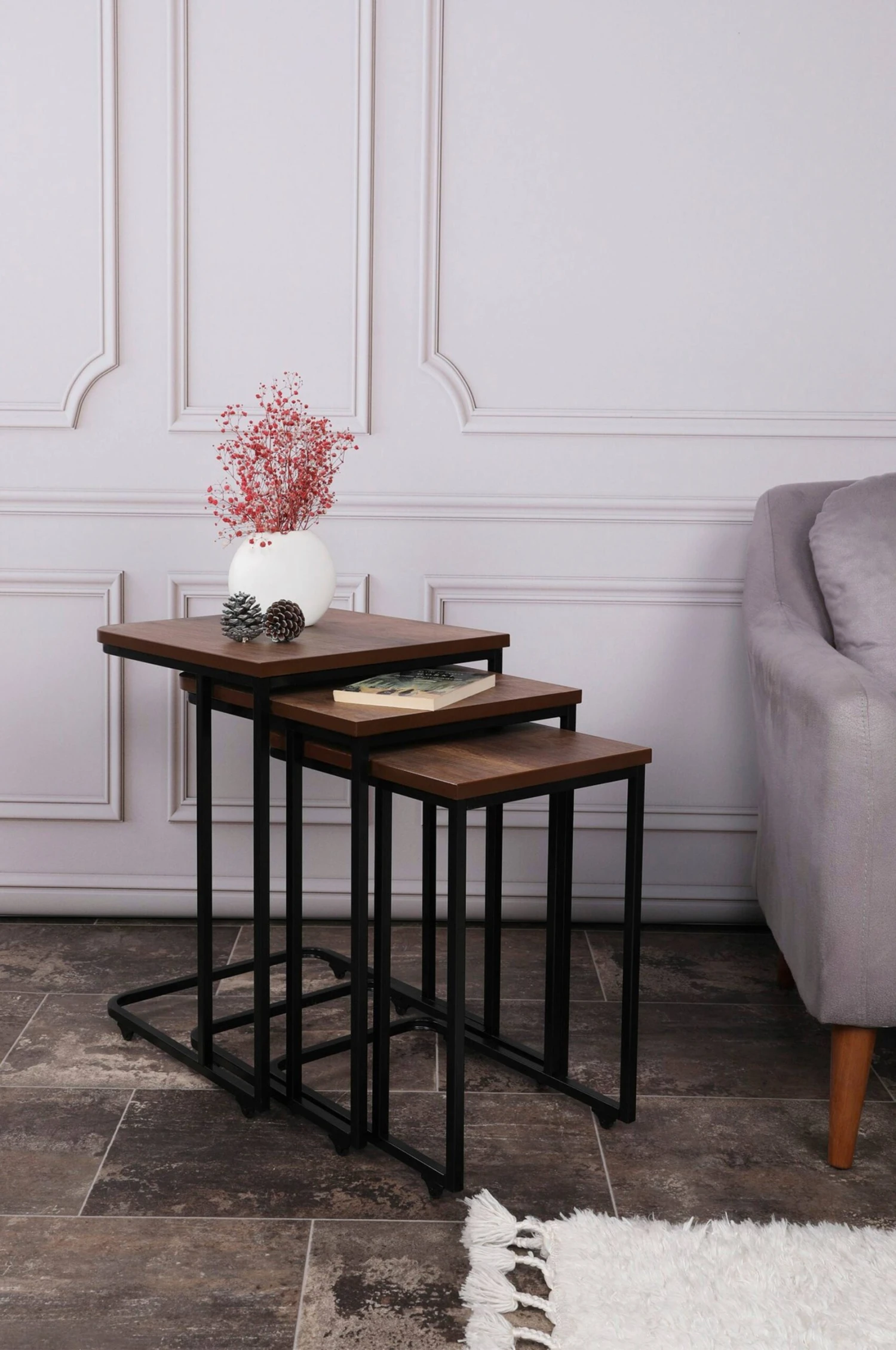 Möbler Hanah Home Satsbord (3 St.) Metal Zigon 3 Möbler Hanah Home Satsbord (3 St.) Metal Zigon