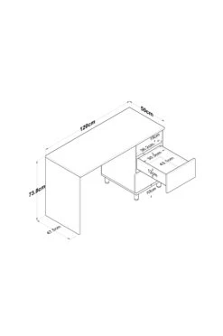 Möbler Hanah Home Skrivbord - Daryll -Homeroom affär hom 1734049 01 Lo 01