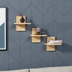 Möbler Hanah Home Vägghylla - Quincy (3 St.) -Homeroom affär hom 1734187 03 De 01